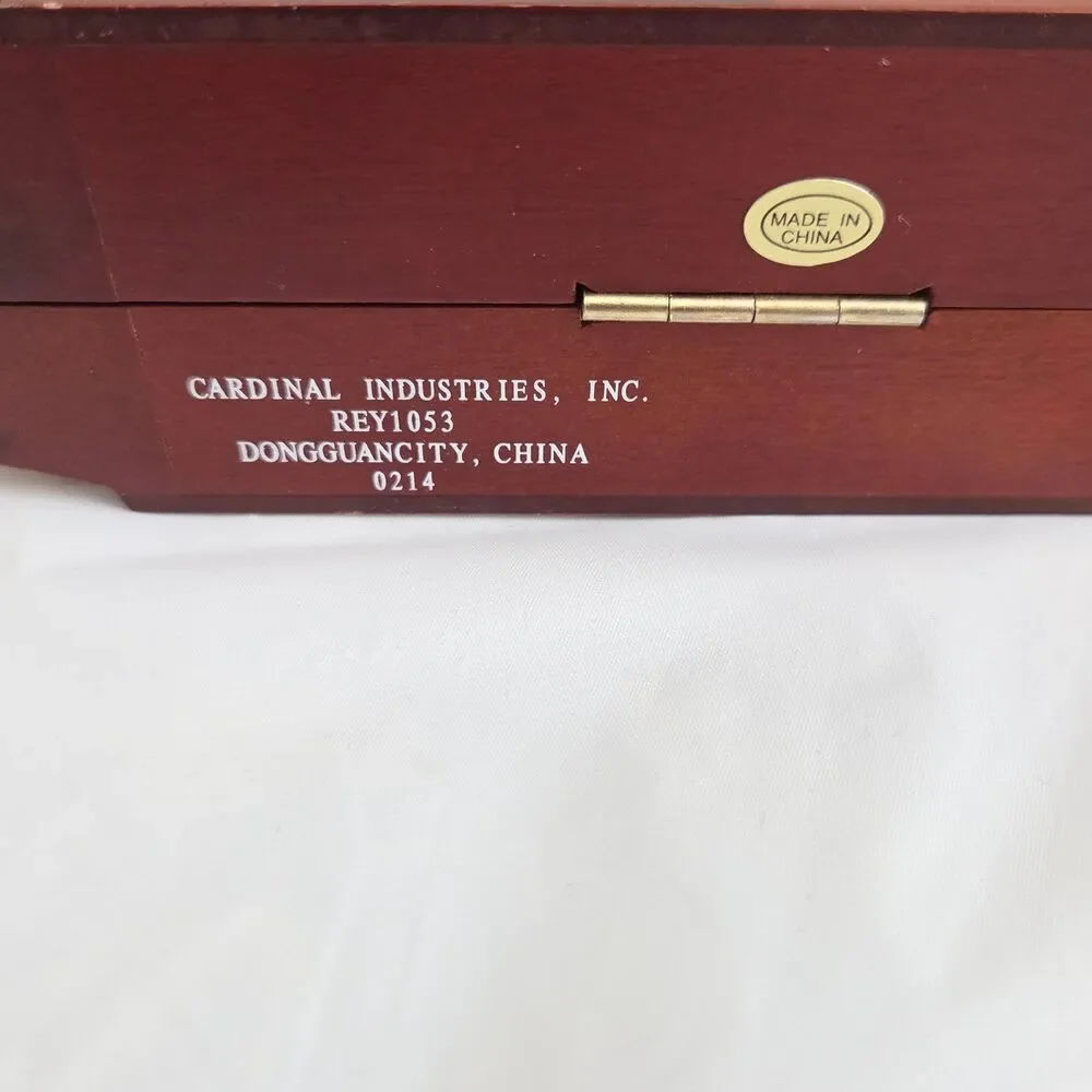 Cardinal Chess & Checkers Set Folding Board Wooden Pieces Complete Game